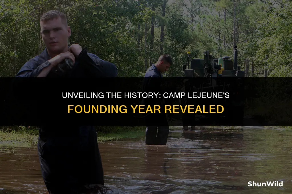 what year was camp lejeune