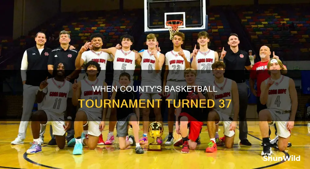 what year was the 37th annual county basketball tournament