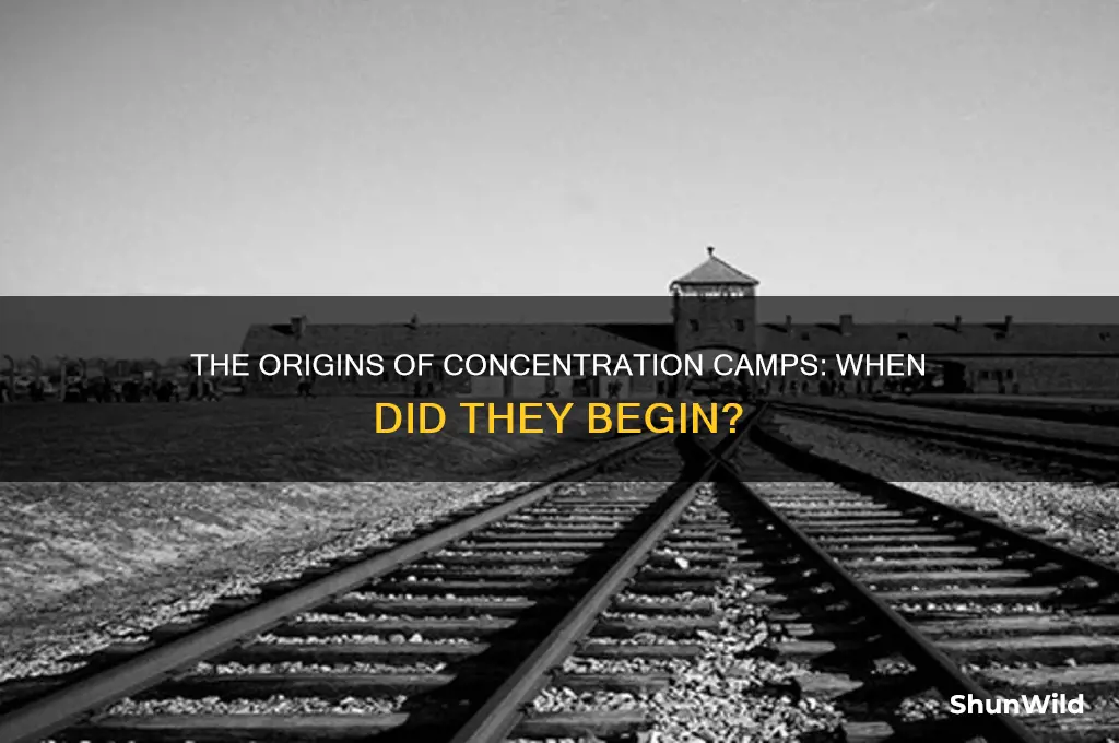 what year was the first concentration camp built