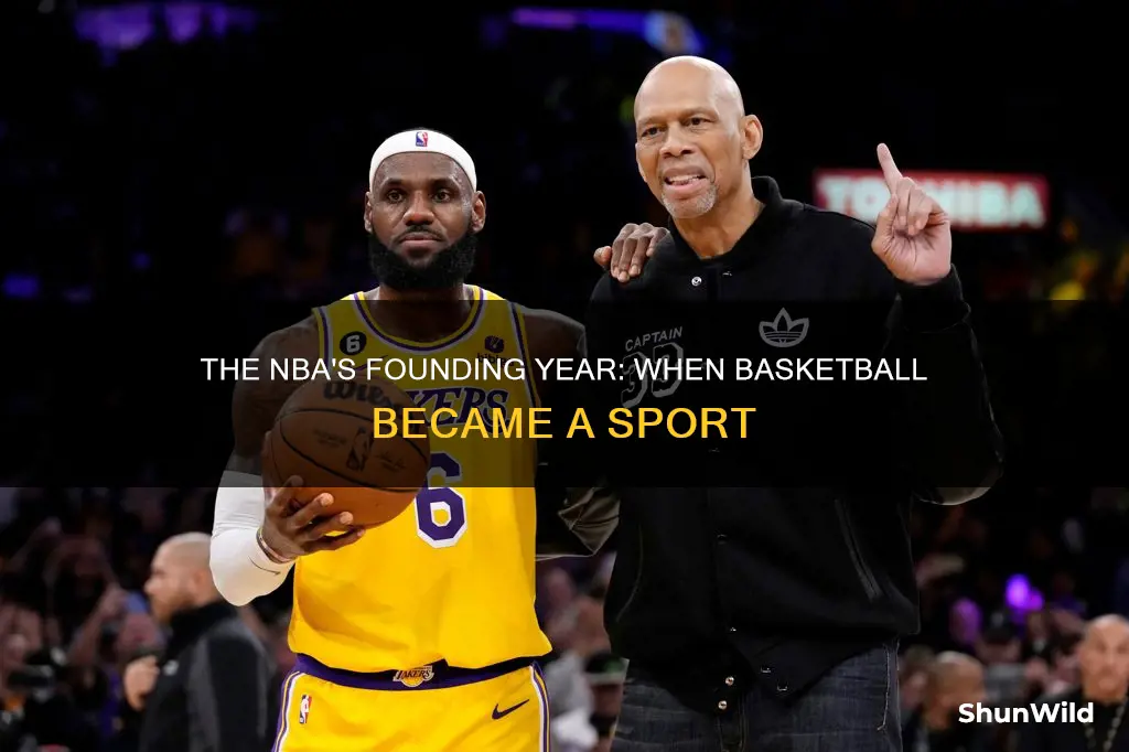 what year was the national basketball association first established