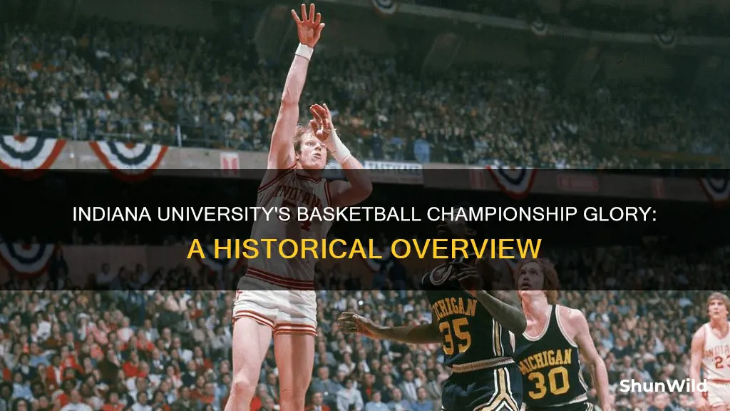 what years did indiana university win basketball championship