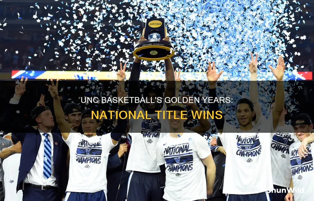 what years did unc basketball win national title