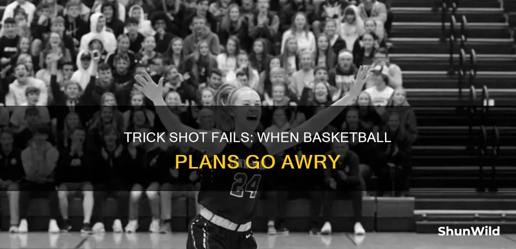 when a basketball trick shot does not go as planned