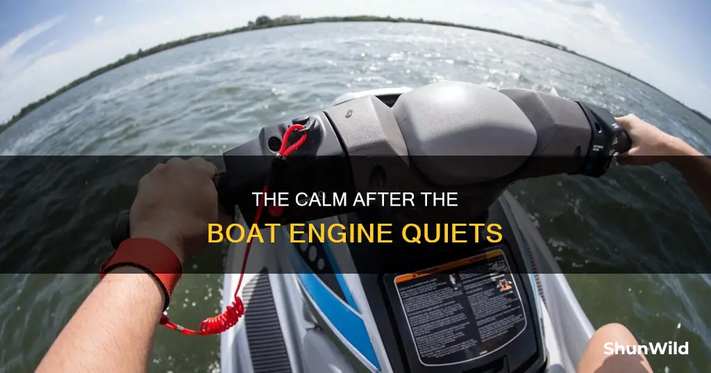 when a boat turns off the engine