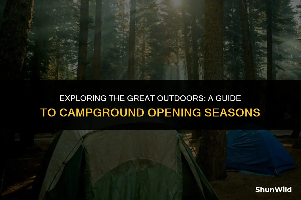when are camp grounds open