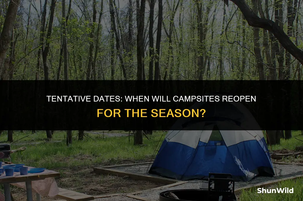 when are camping sites reopening
