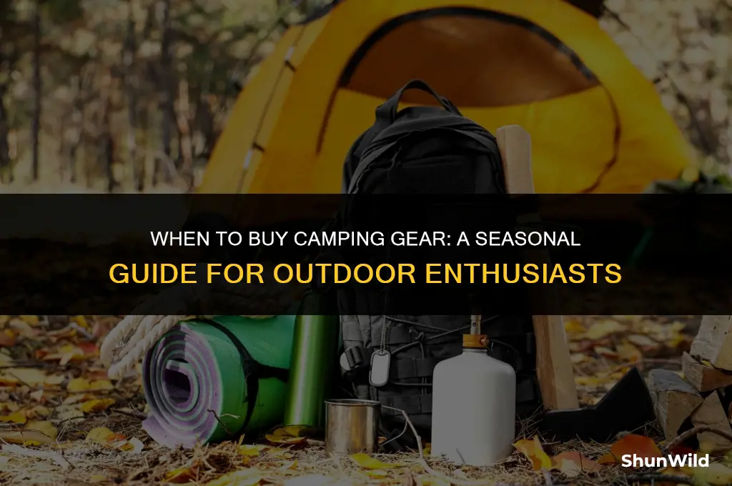 when are camping supplies purchased