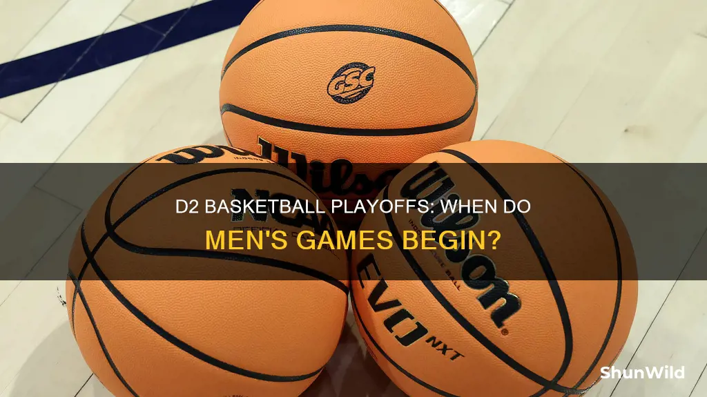 when are mens division 2 basketball playoffs