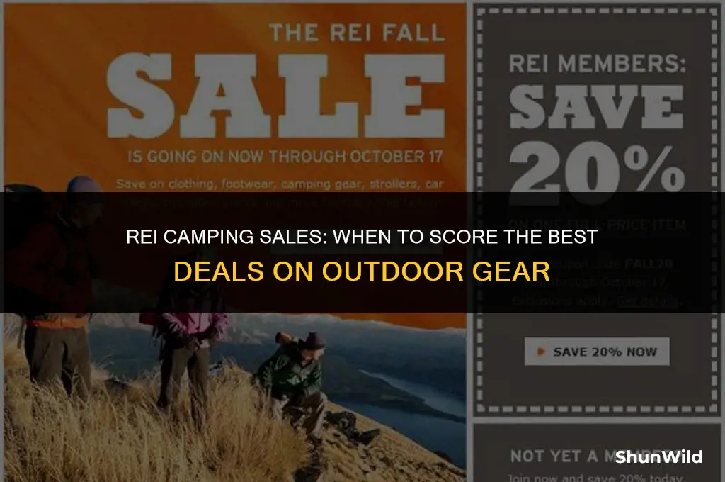 when are rei camping sales