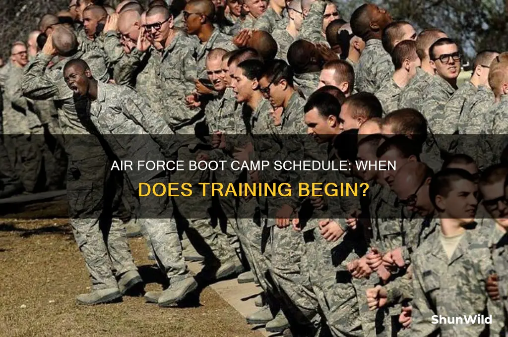 when are the air force boot camp