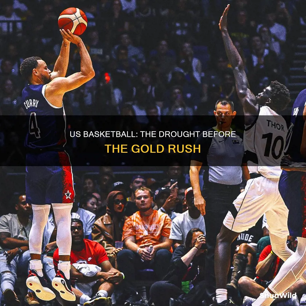 when as us not won gold for basketball
