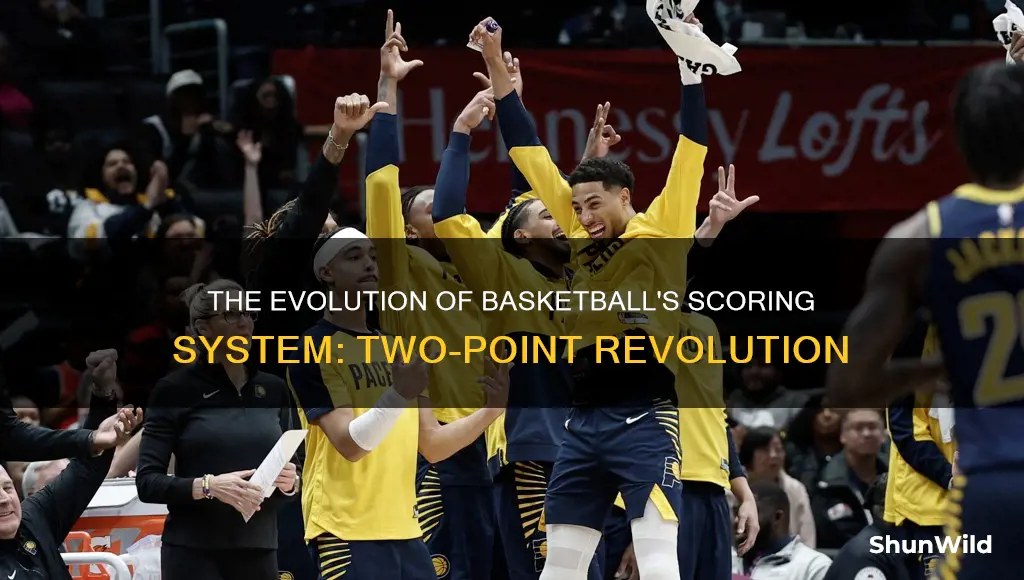 when did 2 points count in basketball