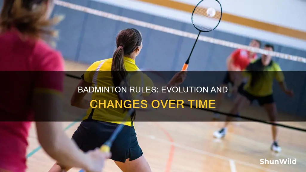when did badminton rules change