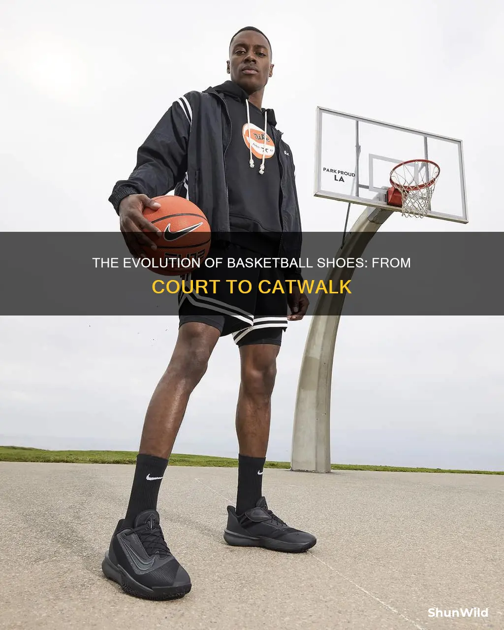 when did basketballs shoes get fashionable