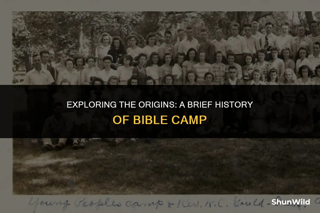 when did bible camp start
