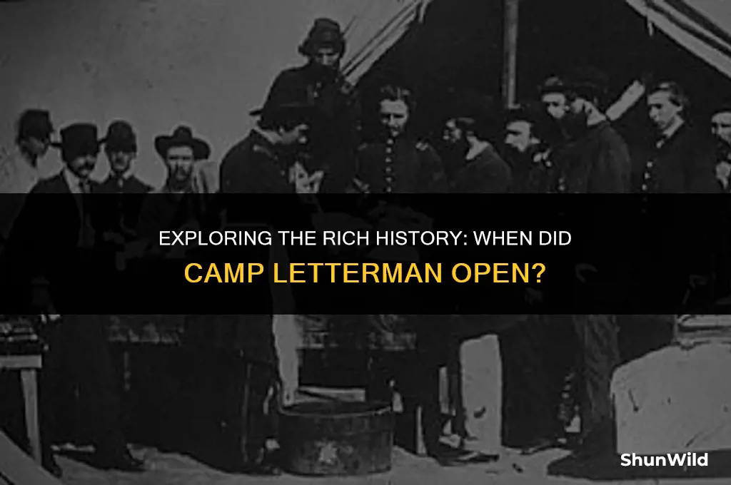 when did camp letterman open