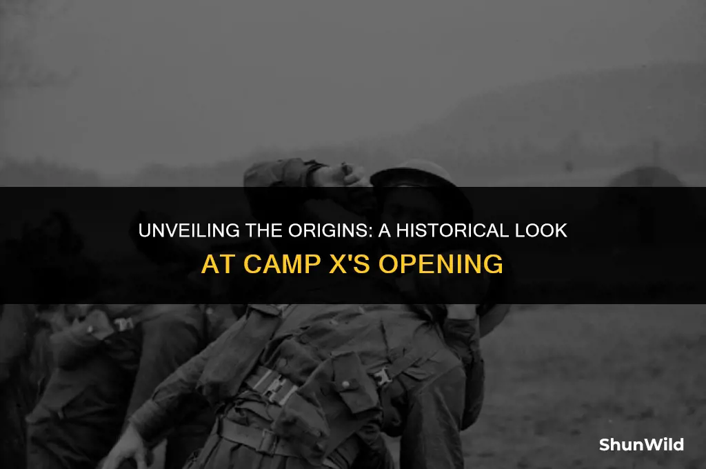 when did camp x open