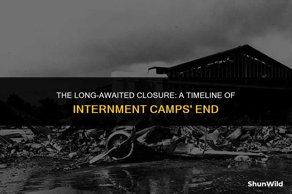 when did close internment camps