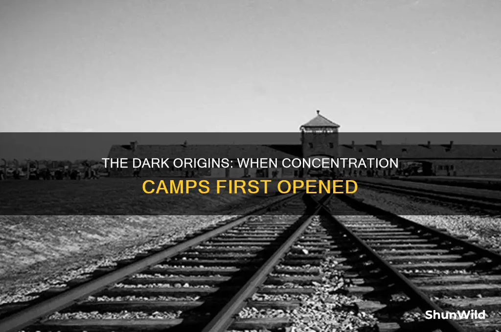 when did concentration camps open