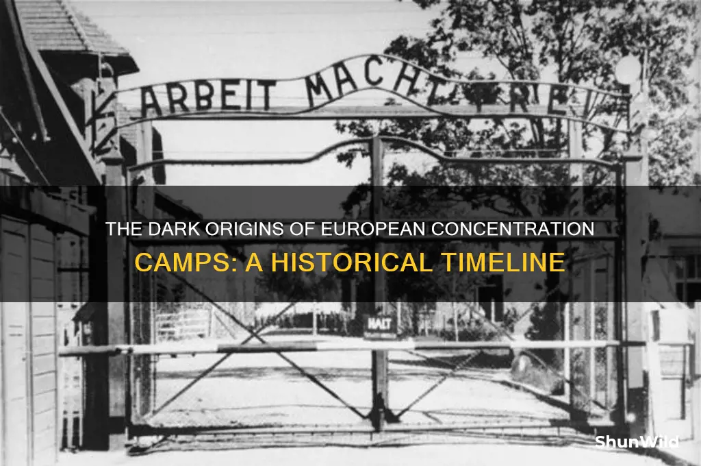 when did concentration camps start in europe