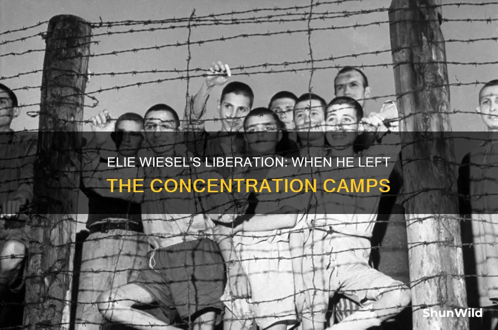 when did elie wiesel leave the concentration camps