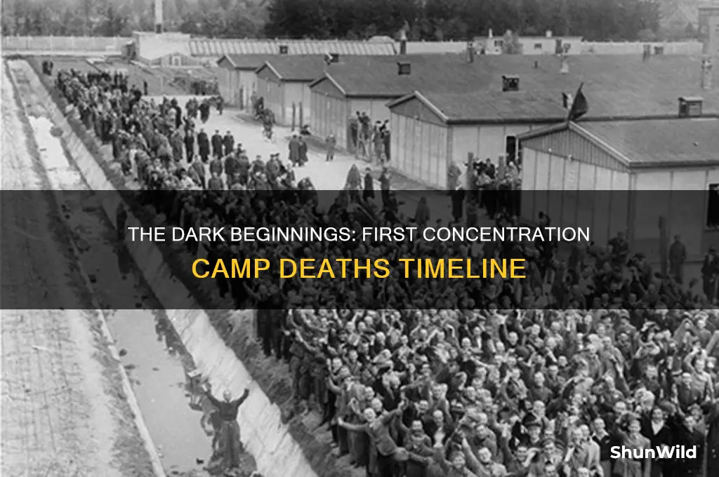 when did first concentration camp deaths occur