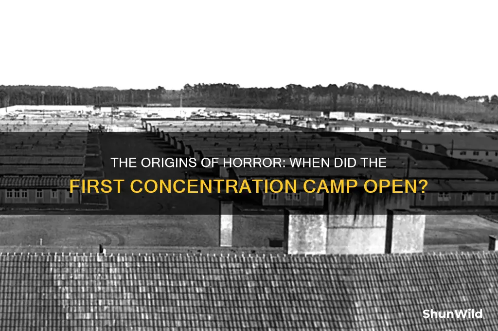 when did first concentration camp open