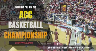 FSU's ACC Basketball Championship Victory Year