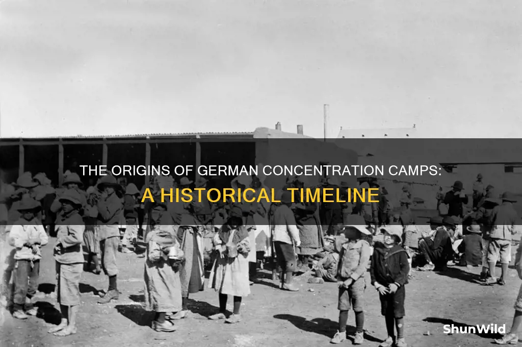 when did german concentration camps begin