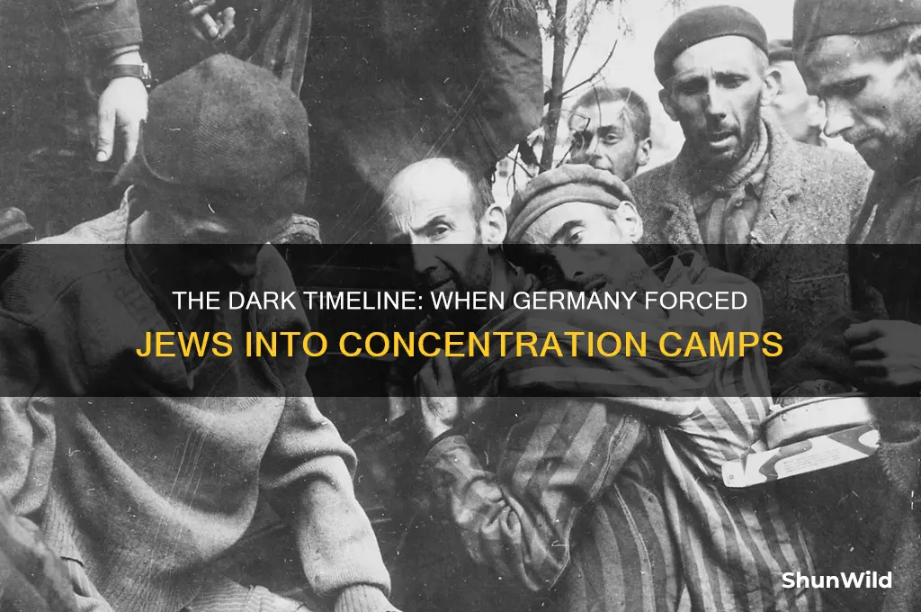 when did germans put jews in concentration camps