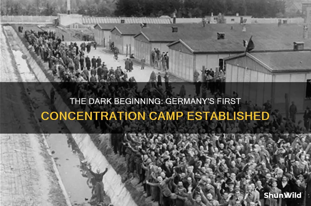 when did germany open the first concentration camp