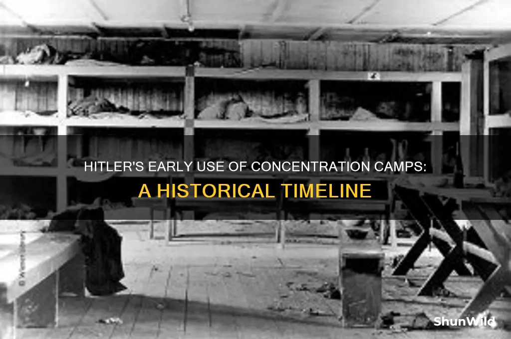 when did hitler began using concentration camps