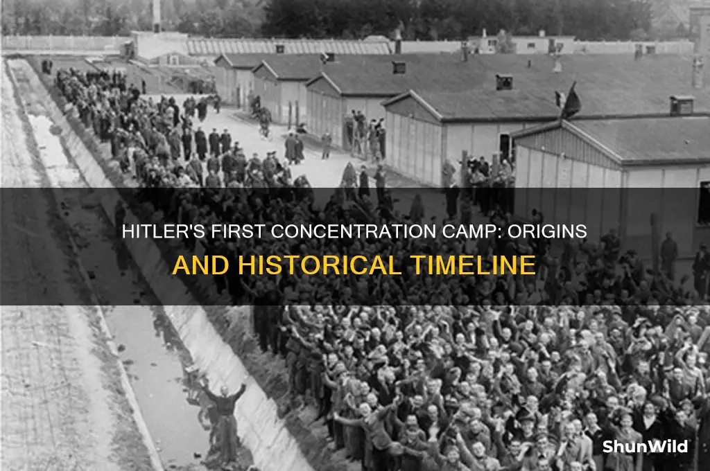 when did hitler build first concentration camp