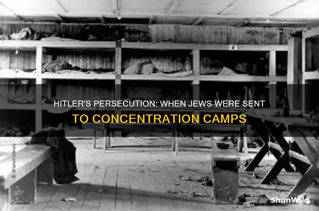 when did hitler start sending jews to concentration camps