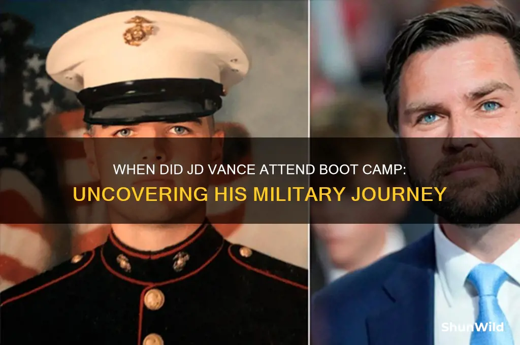 when did jd vance go to boot camp