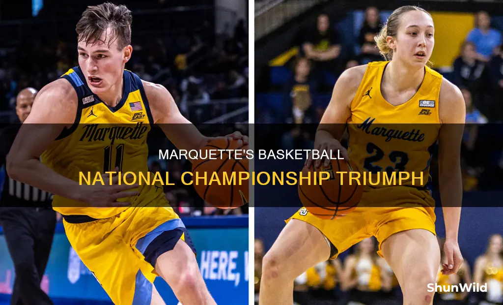 when did marquette win the national championship in basketball