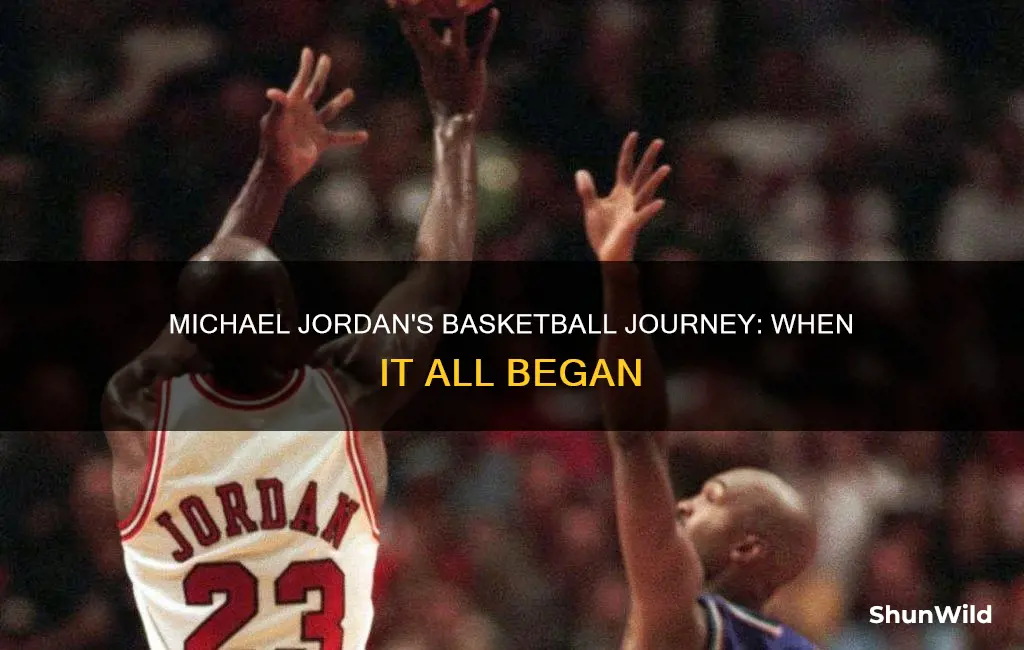 when did michael jordan start basketball