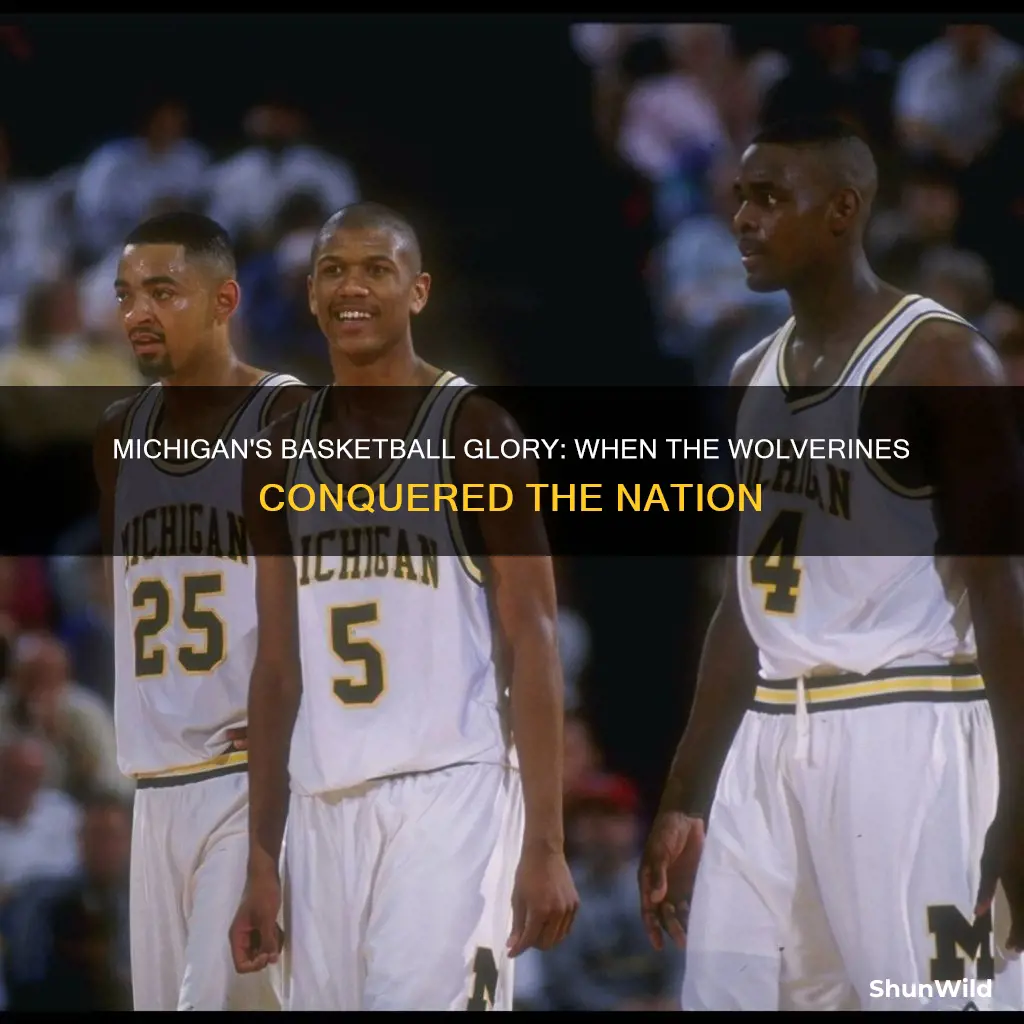 when did michigan basketball win national championship