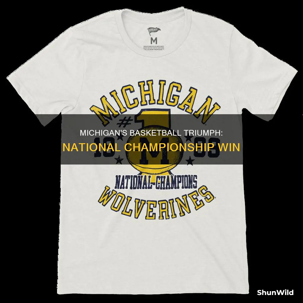 when did michigan basketball win national championship