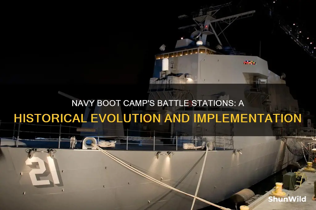 when did navy boot camp start doing battle stations