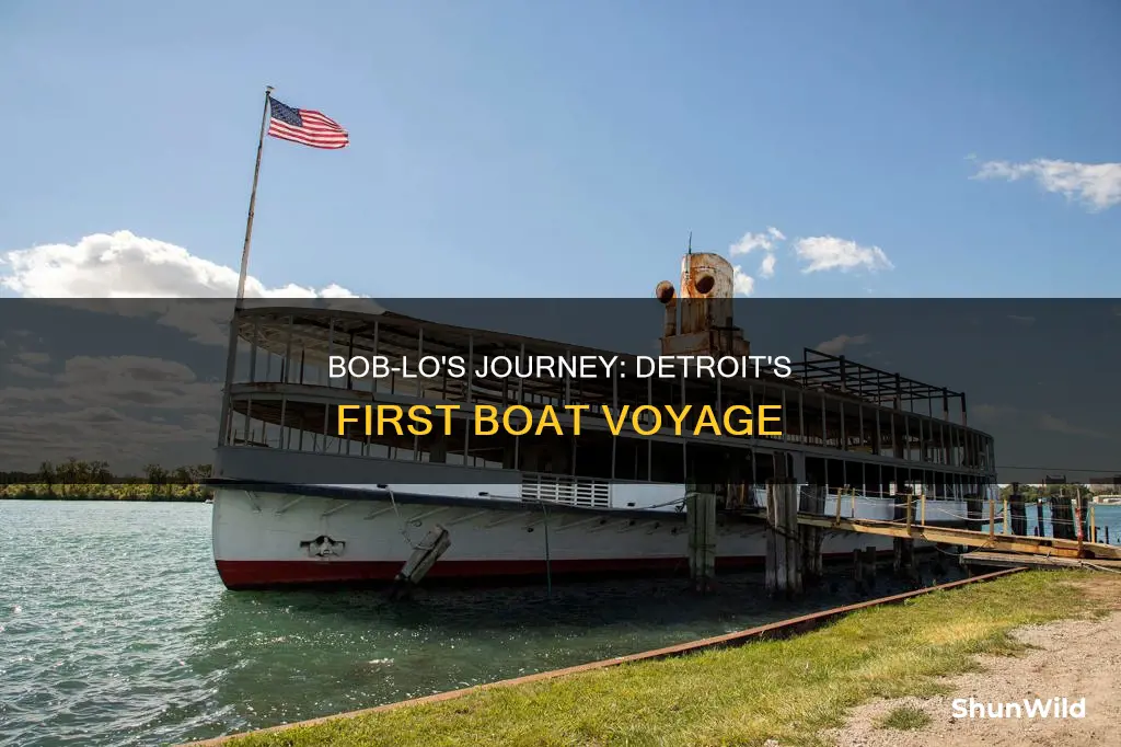 when did the bob-lo boat first go out in detroit