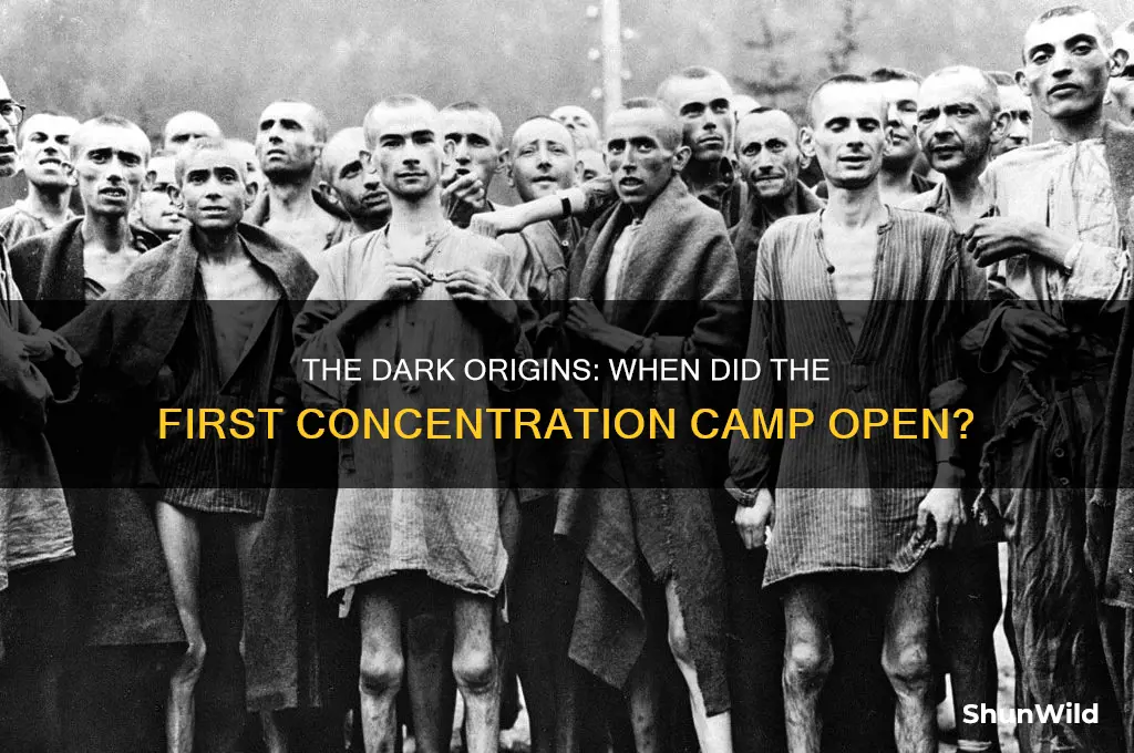 when did the first concentration camp open