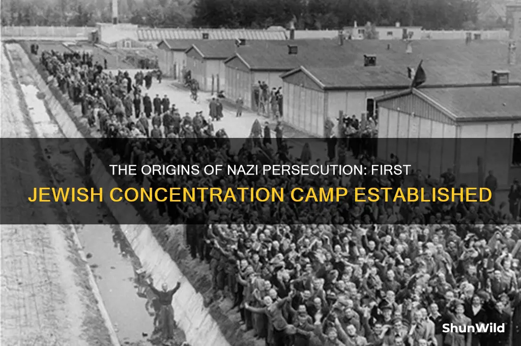 when did the first jew concentration camp open