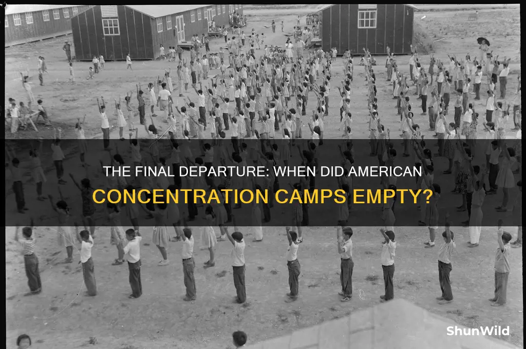 when did the last person leave the american concentration camps