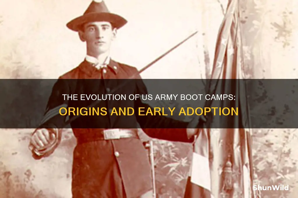 when did the us army start using boot camps