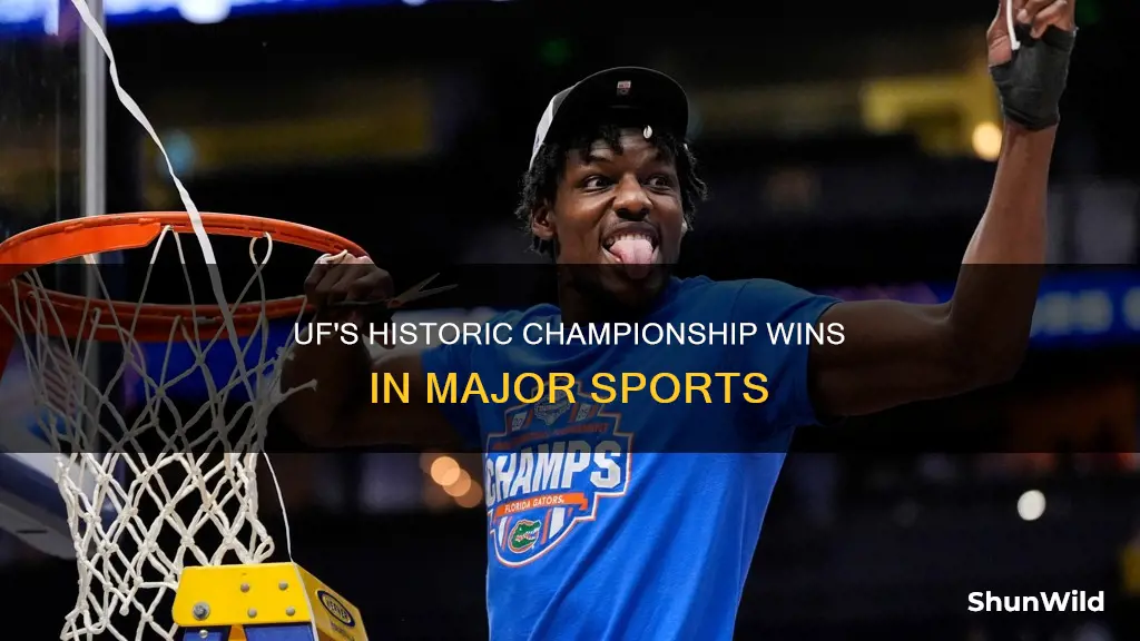 when did uf win football baseball and basketball championship