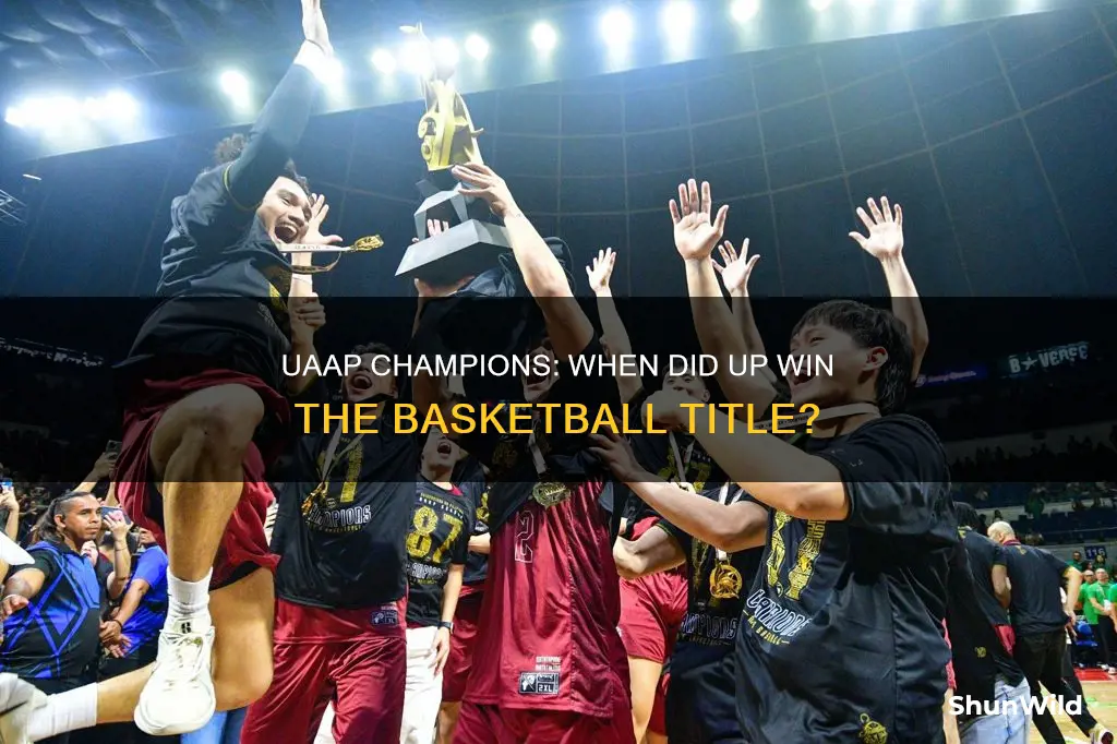 when did up win uaap basketball