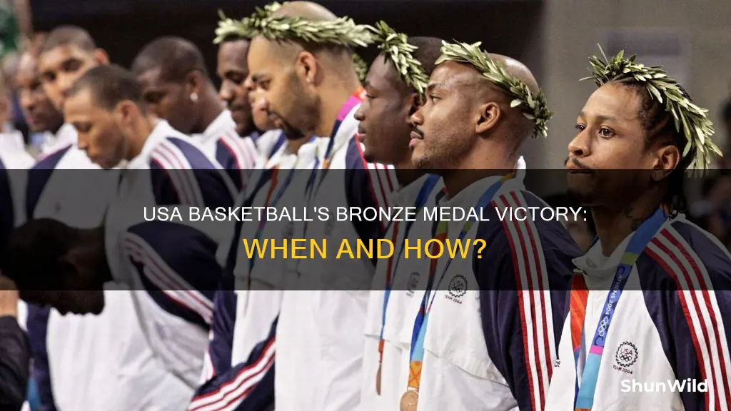 when did usa basketball win bronze