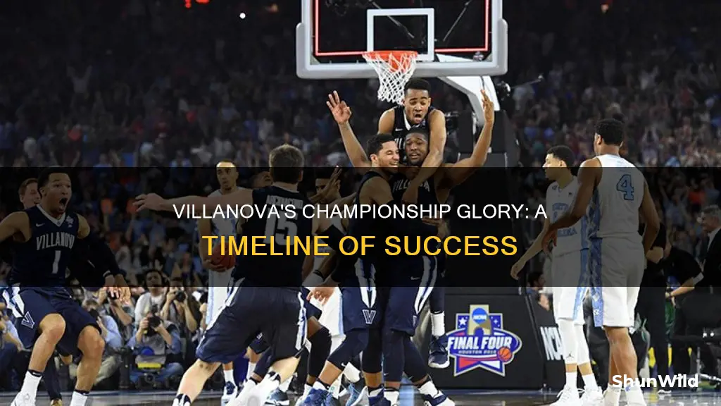 when did villanova win the national basketball championship