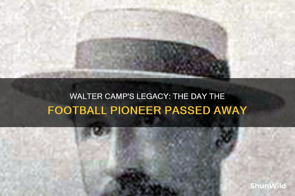 when did walter camp die